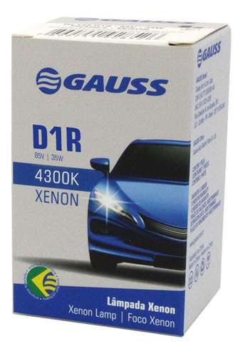 Imagem 5 de 5 de Lampada Original Xenon Gauss D1r 4300k 85v 35w Gl158 D1r