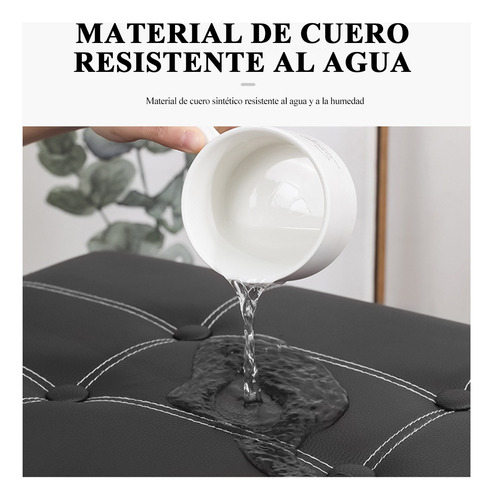 Taburete Plegable Puff De Almacenamiento Banco 2 En 1