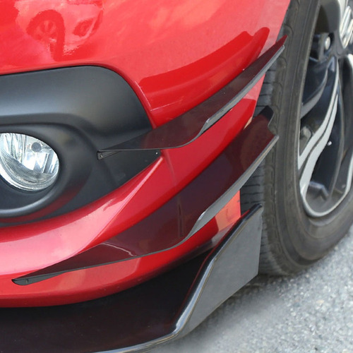 W R0x Para 4x Fibra De Carbono Coche Parachoques Delantero