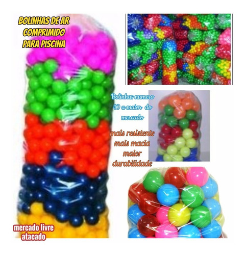 Imagem 3 de 9 de Bolinhas P/piscina Resistente Original De Fabrica Kit C/100