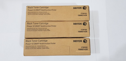 3 Piezas Toner Xerox Negro Phaser 6128mfp Ct201252 106r01459