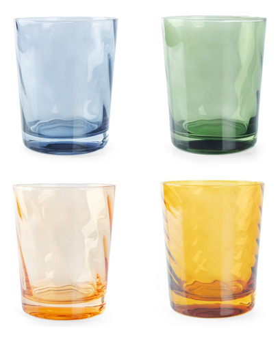 Set De Vasos Crown Baccara Caribe 4 Piezas Color Multicolor