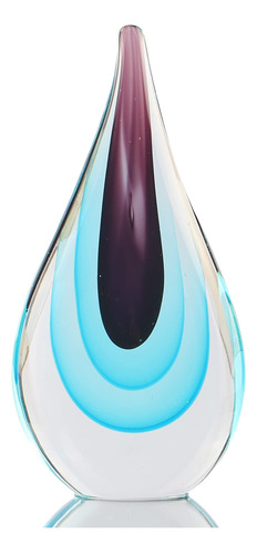 Figura Cristal Color Lagrima Gota Agua Escultura Living Roon