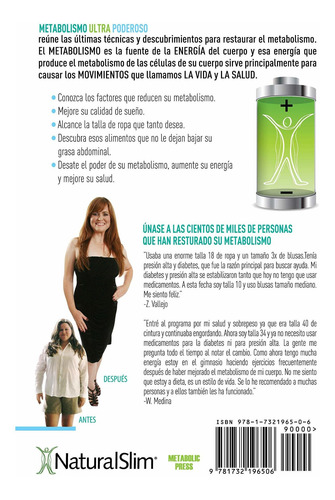 Imagen 2 de 2 de Libro Metabolismo Ultra Poderoso (spanish Edition)