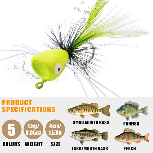 Fly Dry - Kit De Moscas Secas, Flotador De Espuma, Pesca Con