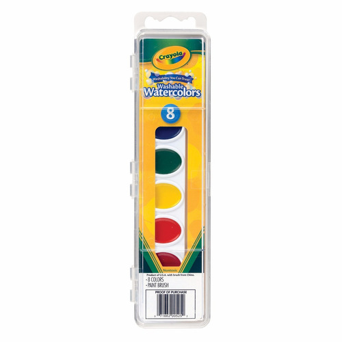 Material Escolar -aquarela Estojo 8 Cores Crayola C/ Pincel