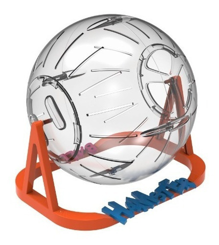 Globo De Exercicio Para Hamster Ball Pequeno 13cm Cor Laranja