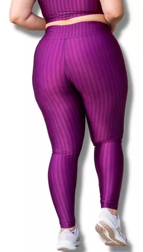 Calça Legging 3D Poliamida Plus Size