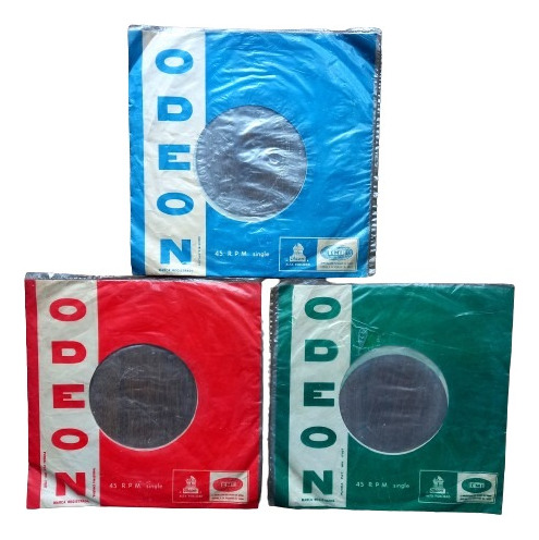 Fundas Vinilos Singles Años 60s - Odeon - Set De 3 (Usado)