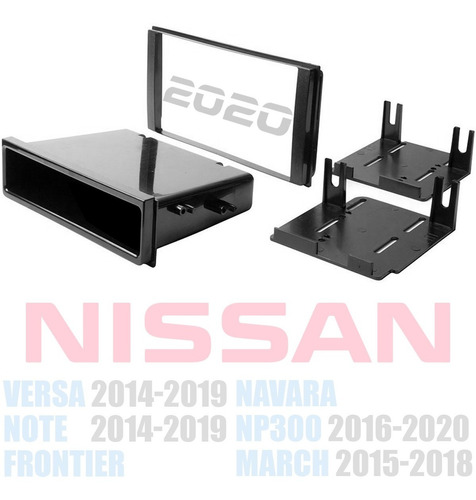 Frente Base Autoestereo Para Nissan Note 2014-2019 Hf-0756dd