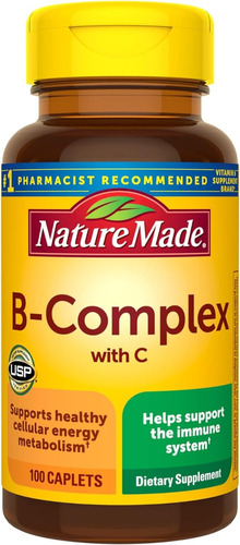 Complejo B Con Vitamina C Nature Made 100 Comprimidos