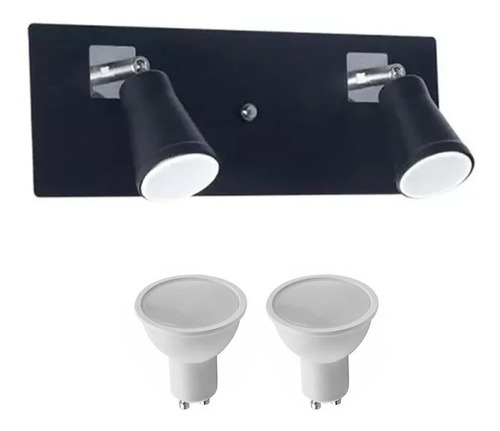 Spot Aplique Pared Direccionable Dublin + 2 Dicros Led