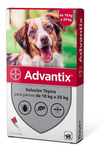 Advantix Pipeta Antipulgas Y Garrapatas Para Perros 10-25kg