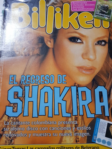Shakira Revista Billiken Leer Descripcion
