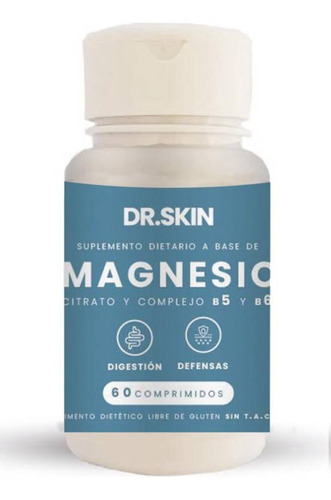 Suplemento en cápsula Dr Skin  Magnesio citrato de magnesio en pote 60 un