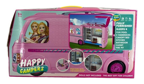 Carro De Muñecas Camper Super Caravana Casa Rodante Juguete