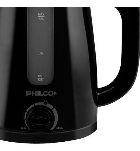 Imagen 2 de 5 de Pava Eléctrica C/ Regulador De Temper 1,7l Philco Pe1821npp