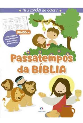 Passatempos Da Bíblia - Meu Livrão De Colorir, De Alves Barbieri, Paloma Blanca. Editora Ciranda Cultural, Capa Mole Em Português