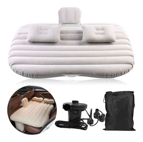 Colchon Trasero Inflable + Compresor 12v Para Autos