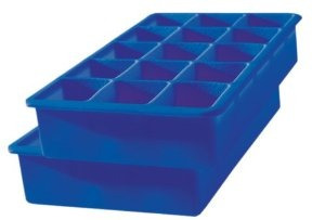 Tovolo Perfect Ice Cube Bandejas Stratus Azul - Juego De 2