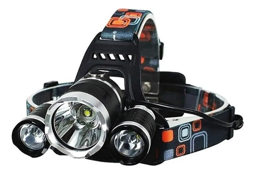 Linterna Minero 3 Led Recargable Caza/pesca(001)