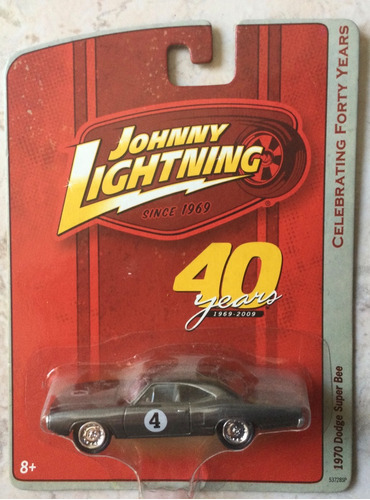 Johnny Lightning 40 Years 1970 Dodge Super Bee Color Gris