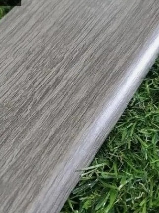 Rodapie Gris Madera Para Piso De Vinil Mdf