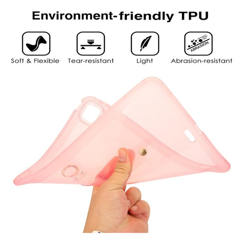 Funda Transparente For iPad, Antigolpes Con Soporte