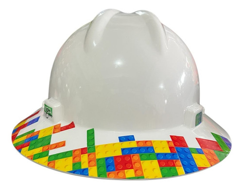Casco De Seguridad Msa Diseño Impresion Uhd Uv 5020 Blanco