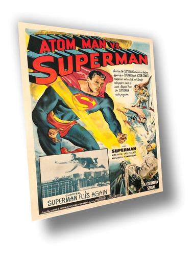 Lienzo Canvas Arte Comic Poster Superman 1950 120x80