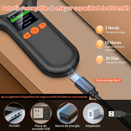 Lcd Recargable Escáner De Microchips Para Mascotas Kuiiyer