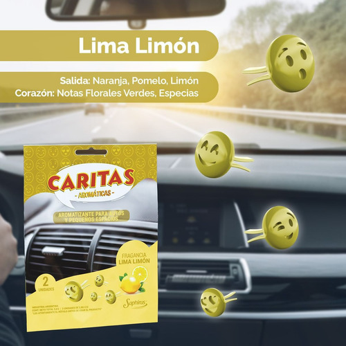 Aromatizante Para Autos   Caritas  By Saphirus  X 6 Sobres