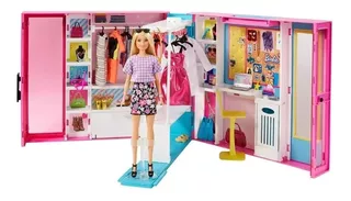 Barbie Fashionista Dream Closet Con Muñeca + 25 Accesorios