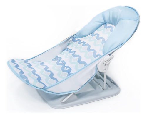 Bañera Para Bebé Hamaca Deluxe Summer Infant Geo Waves Color Azul Geowaves