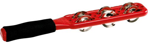 Meinl Jg1 Red Pandero Stick Jingle Crótalos Acero Niquelado Color Rojo