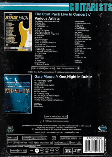 Dvd Duplo The Strat Pack Live / Gary Moore One Night In Dubl (Usado)