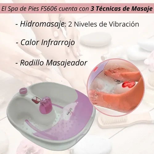 Masajeador De Pies Fs606 Spa Hidromasajeador Infrarrojo