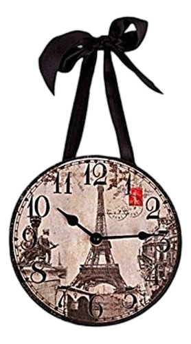 1 X Reloj De Pared Torre Pariseiffel Imagenes Vintage Por D