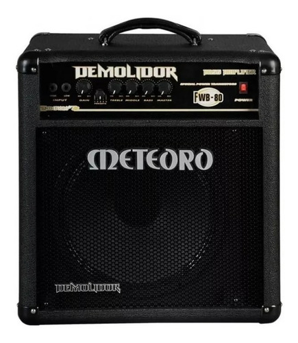 Amplificador Baixo Meteoro Fwb-80 Demolidor 80w Rms - Bivolt