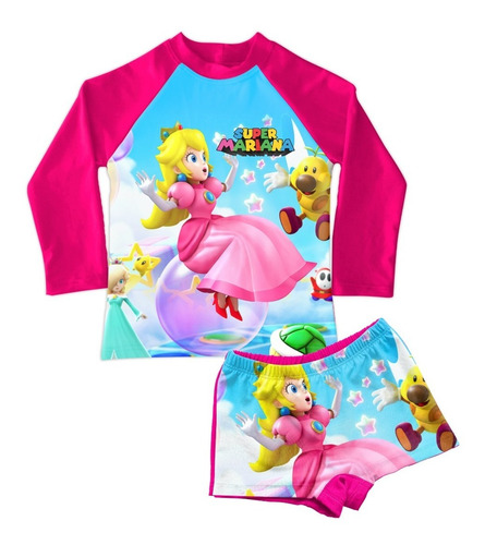 Conjunto De Traje De Baño Niño Luigi Super Mario Bros