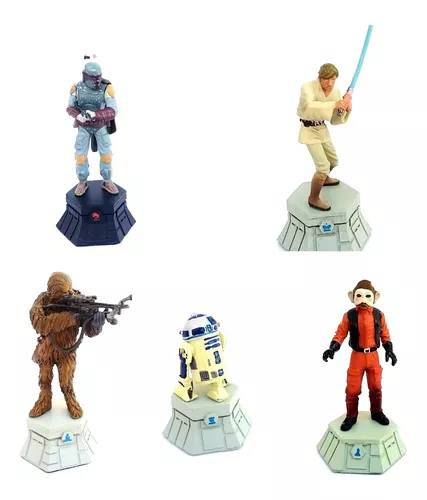 Miniatura Star Wars Xadrez Lote 10 Peças Oficial Chumbo