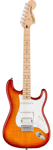 Guitarra Fender Squier Affinity Stratocaster Fmt Hss Cor Laranja Orientação da mão Destro