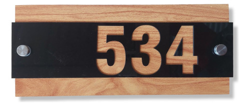 Placa Numeros Para Casa 13x30cm Hasta 5 Numeros. Modelo B2