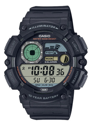 Reloj Casio Ws-1500h Modo Pesca Crono Alarma Temporizador!