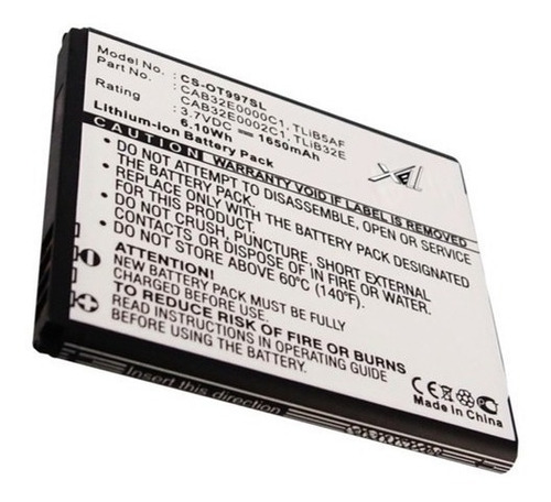 Bateria Alcatel Ot997 One Touch Sapphire 2 / S800 / S710