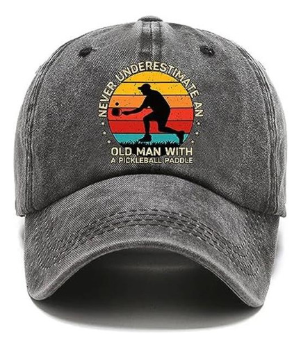 Pishovi Never Underestimate An Old Man Gorra Béisbol Negra