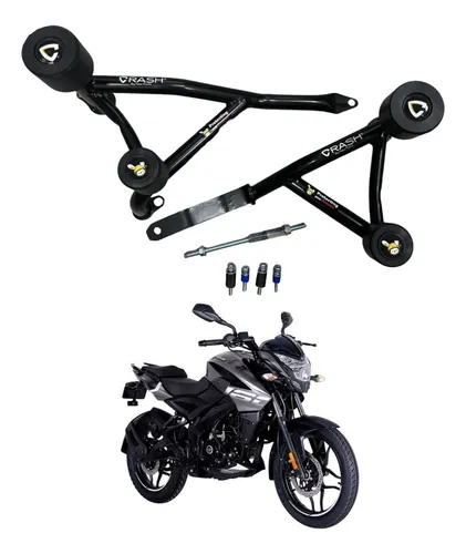 comprar Slider Jaula Crash Bar Moto Pulsar Ns160 Negro Deslizador 
