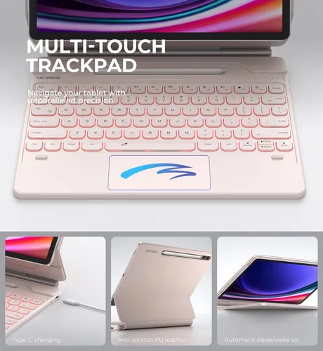 Dexnor Para Samsung Galaxy Tab S10+ Plus/s9+ Fe+ Rosa