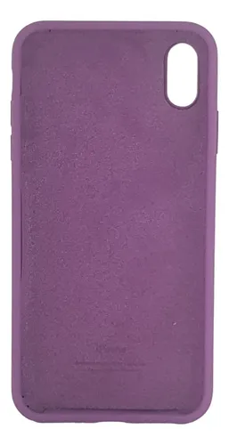 Estuche Protector Silicone Case Para iPhone XS Max Violeta
