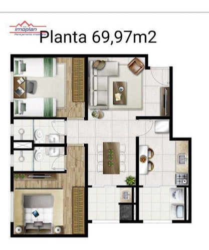Apartamento Com 2 Dormitórios À Venda, 69 M² Por R$ 478.000,00 - Vila Thais - Atibaia/sp - Ap0391